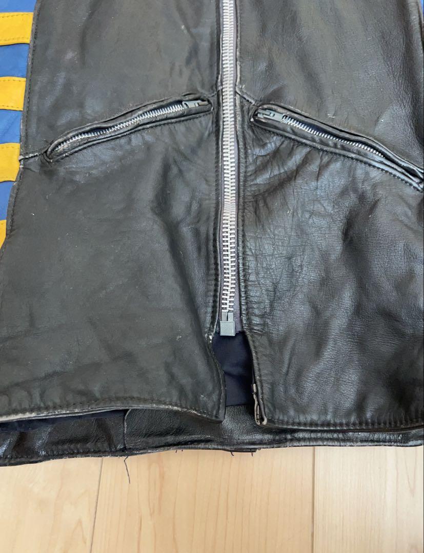UK vintage　ライダース　革ジャン 36