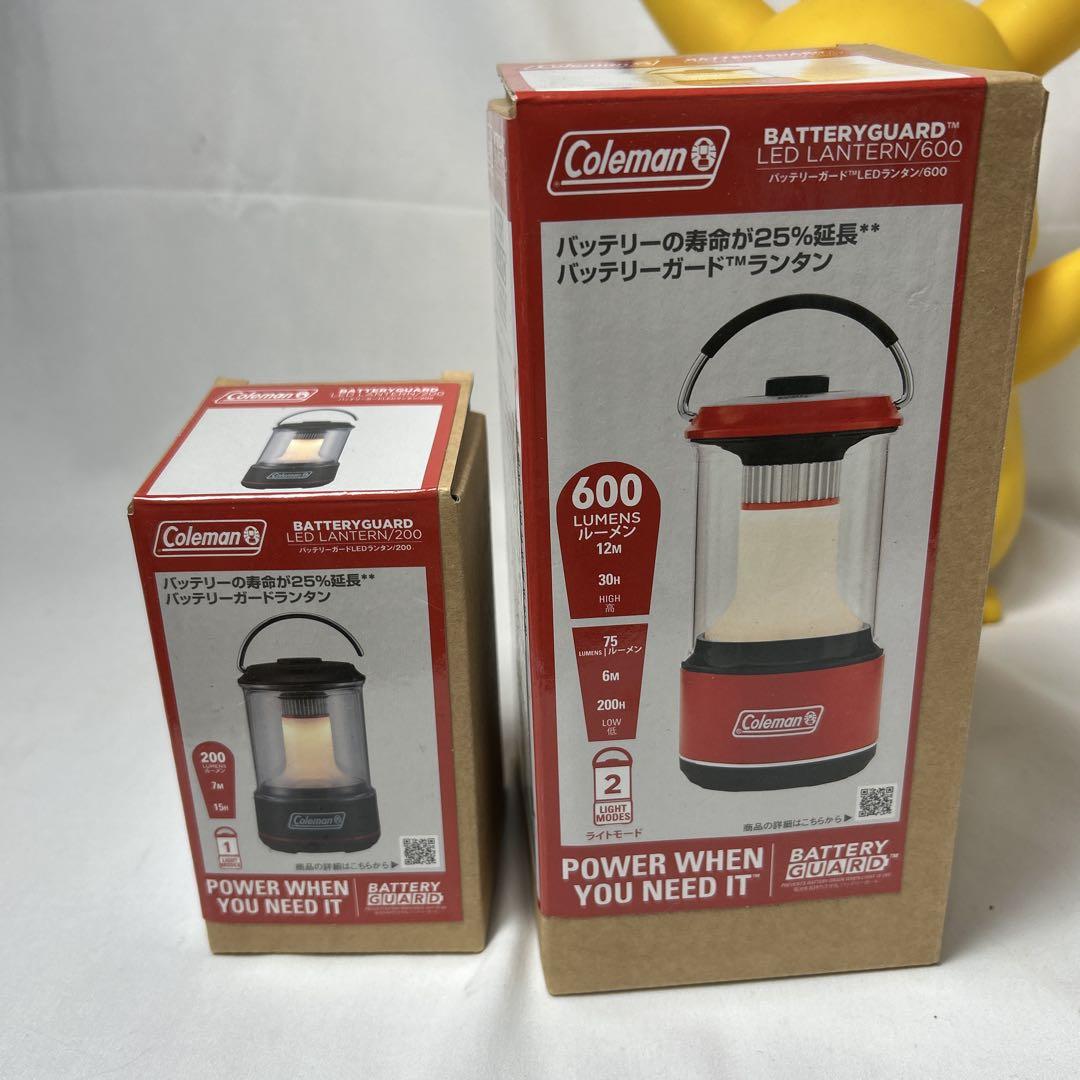 コールマン　バッテリーガード LEDランタン 600ルーメン200ルーメン　新品