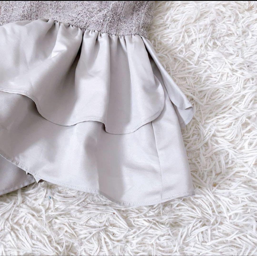 【美品✨】sheller オリジナルツイードペプラムトップス　シェリエ シェリエ sheller ツイード ペプラム トップス ノースリーブ