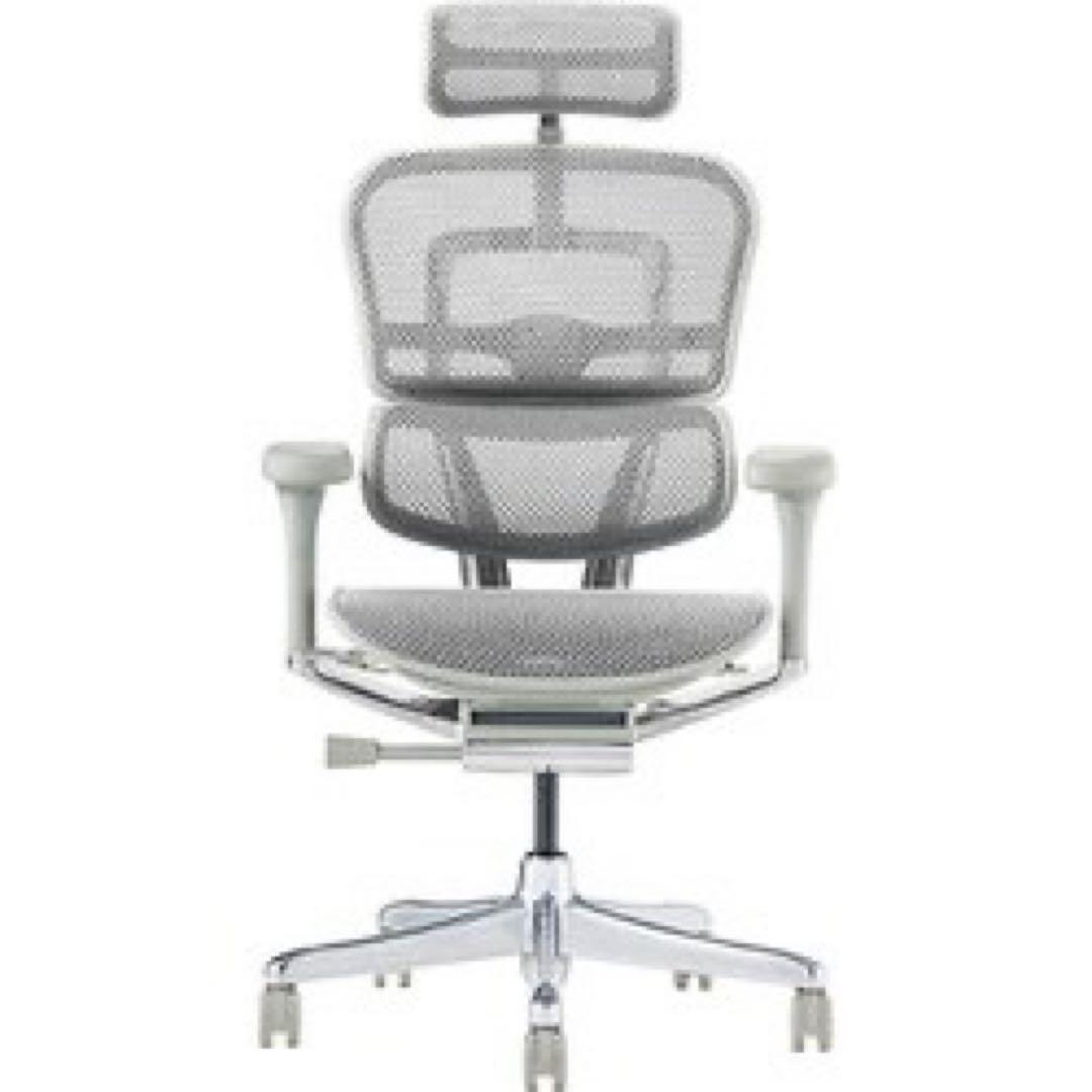 エルゴヒューマン プロ2 High Type グレーフレーム ホワイト エルゴヒューマン プロ2 High Type グレーフレーム ホワイト