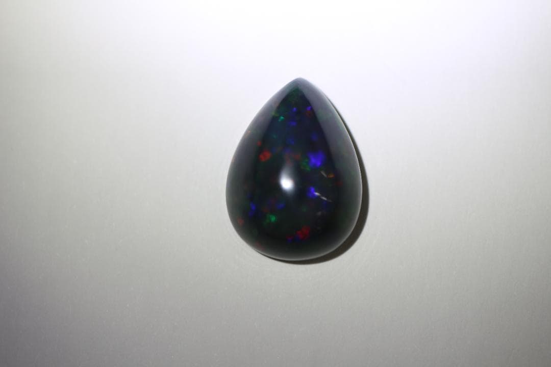 ソーティング付 ブラックオパール 13.623ct ルース ペアシェイプ NEXPOTALLINN_EU