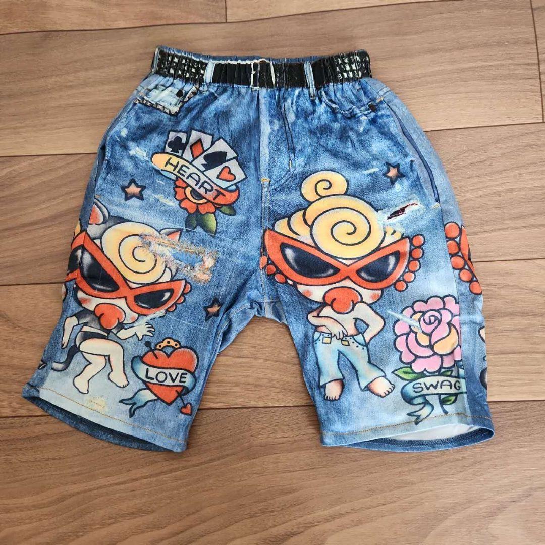 新品タグ付き　ヒスミニ　ロンT ハーフパンツ　セット 新品タグ付き】ヒスミニハーフパンツ90cm - メルカリ