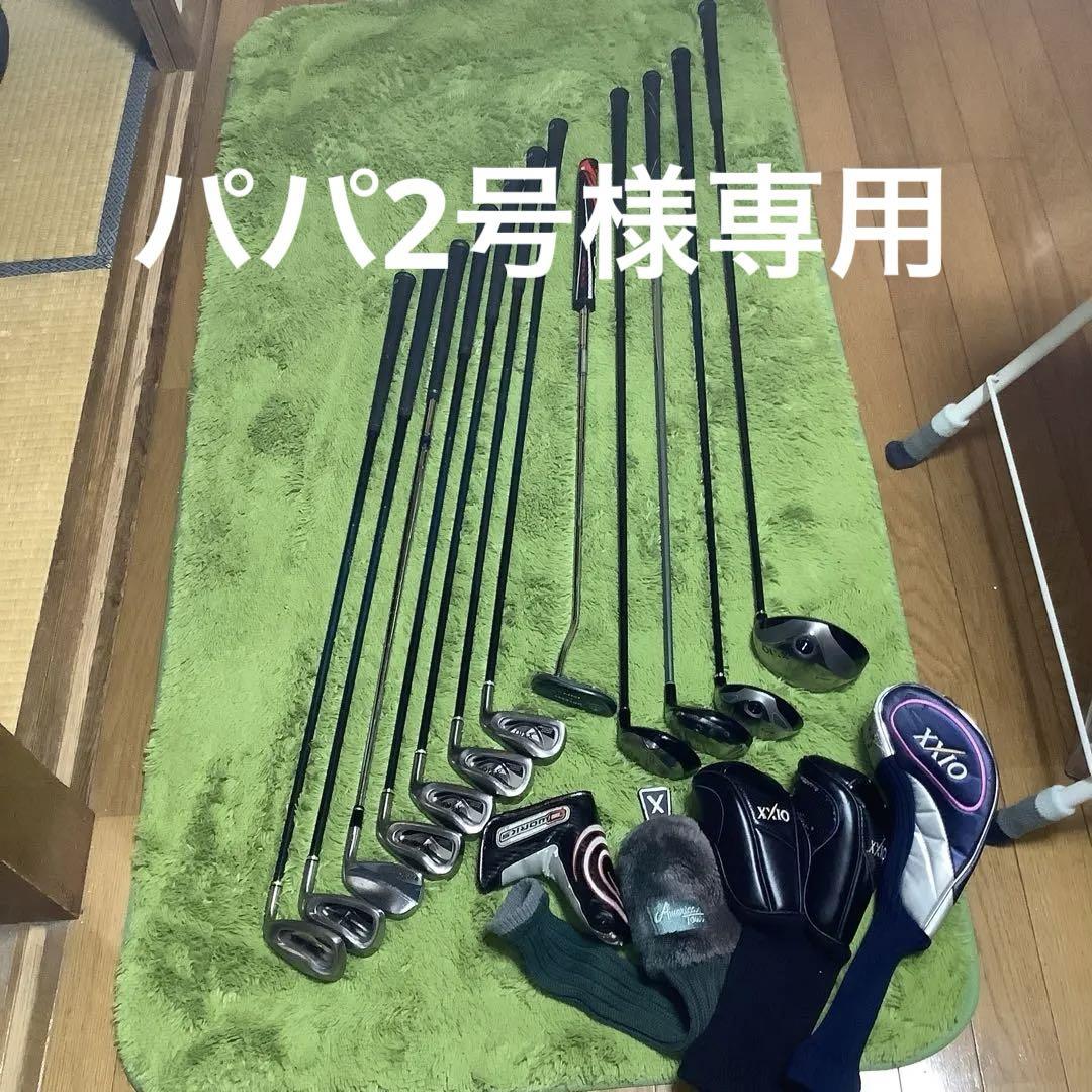 豪華メンズゴルフクラブセット ゼクシオ4代目他12本 キャディバッグ付き