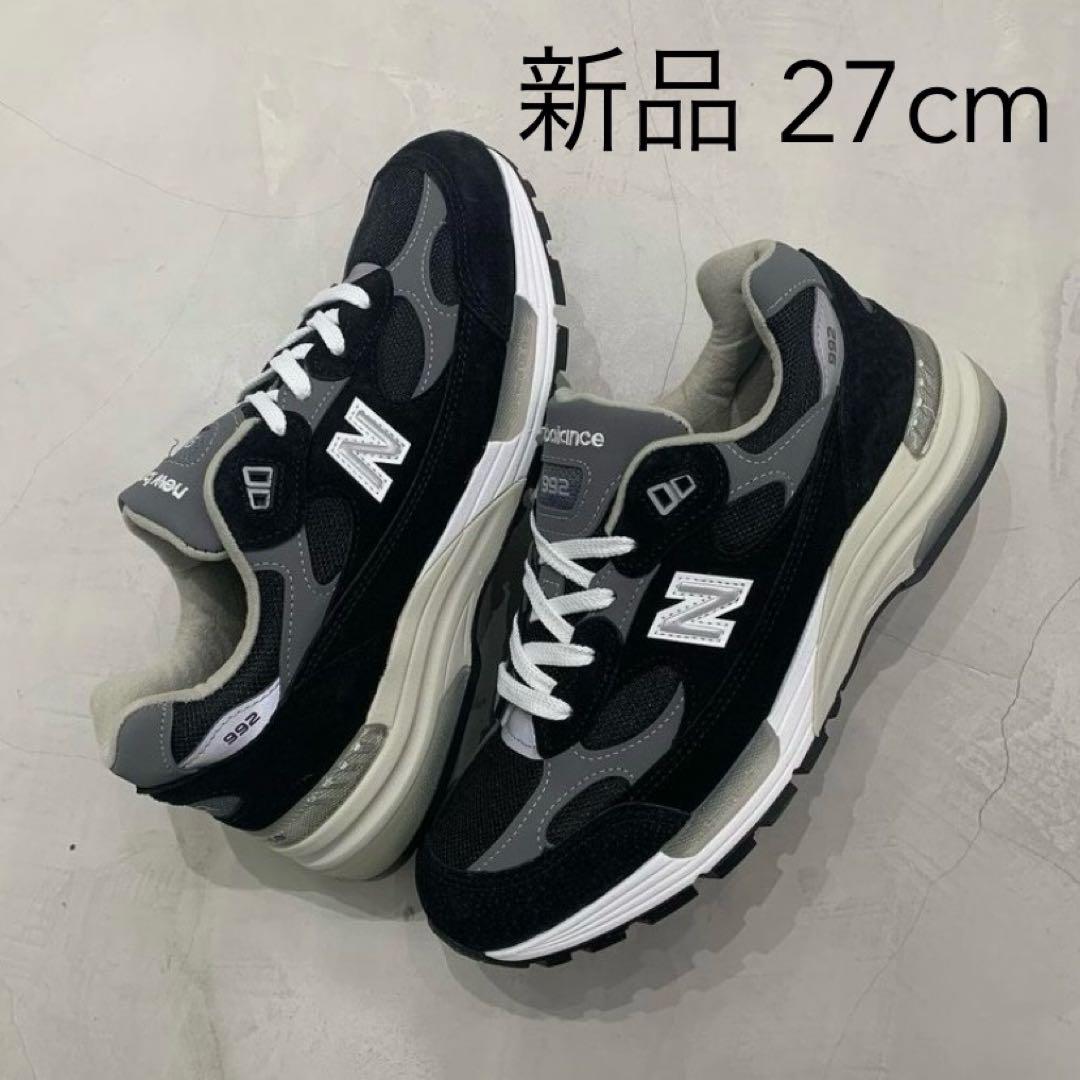 新品 27cm new balance m992 eb black gr 992
