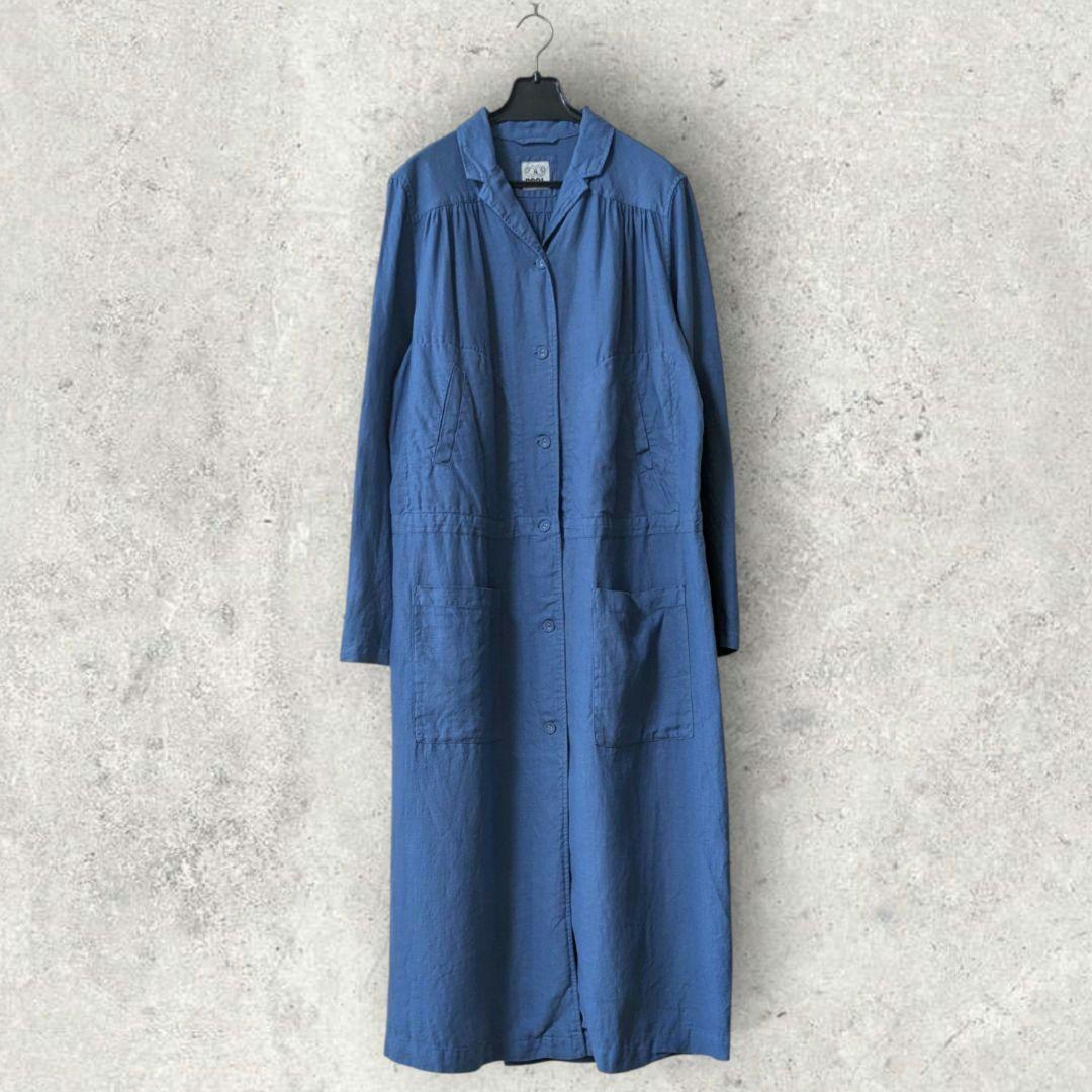 IDEE POOL いろいろの服 アトリエシャツワンピース　リネン100%ワンピース