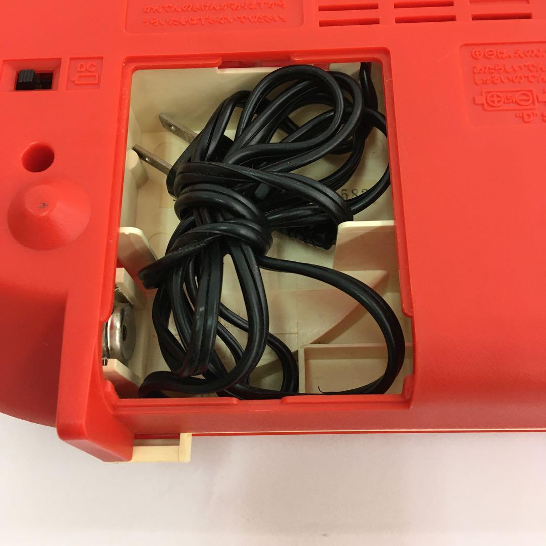 レトロ National SG-502N ラジオ・レコードプレーヤー 赤 動作品