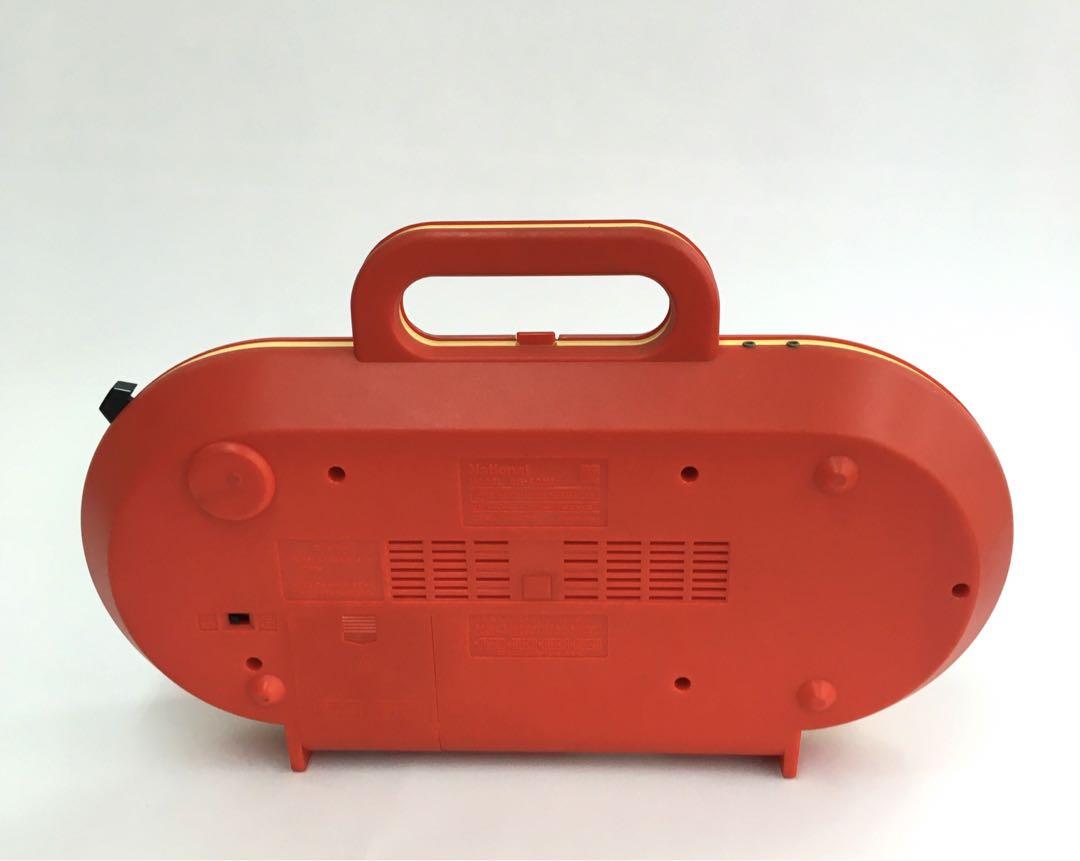 レトロ National SG-502N ラジオ・レコードプレーヤー 赤 動作品