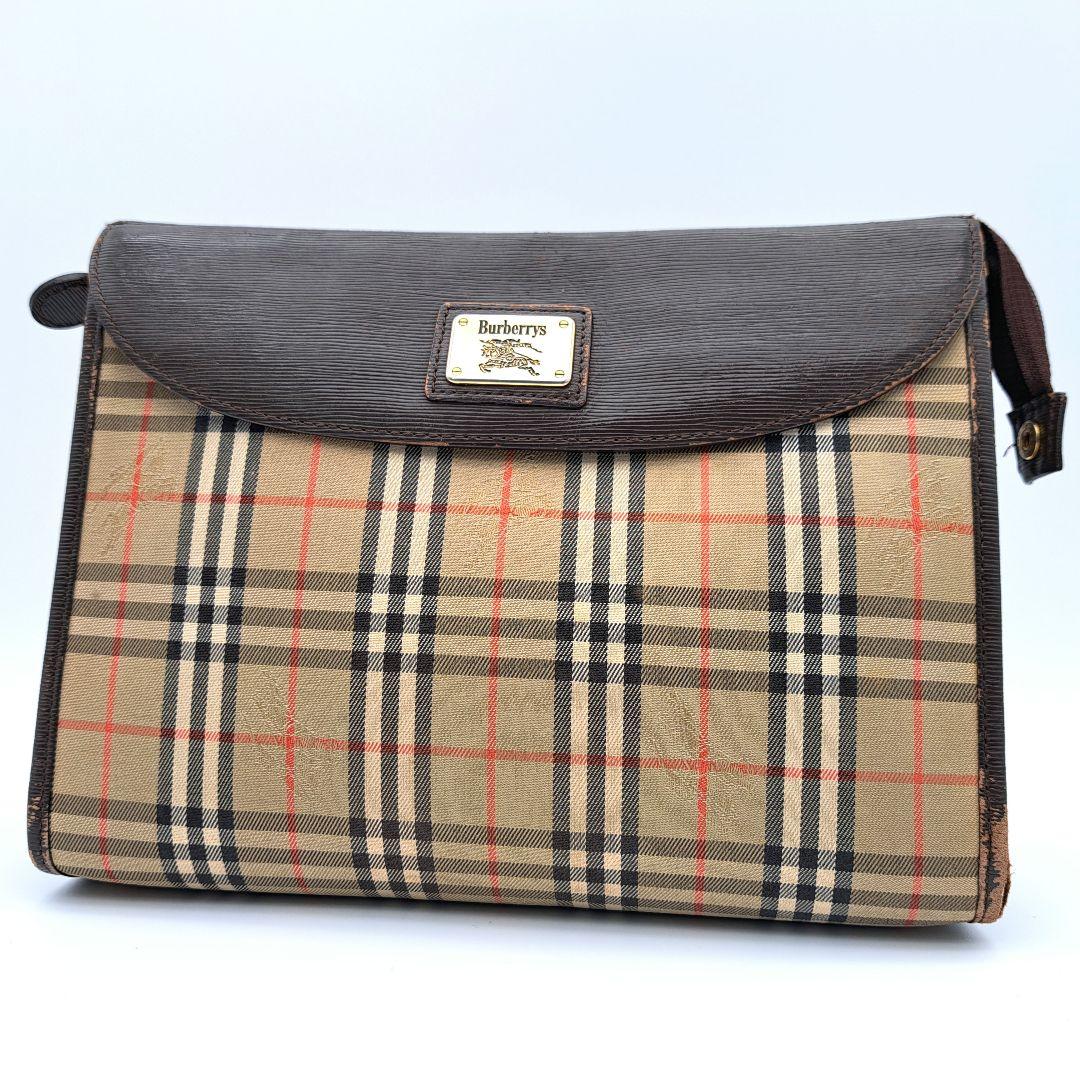 90's BURBERRY ノバチェック クラッチバッグ バーバリー クラッチバッグ セカンドバッグ ノバチェック