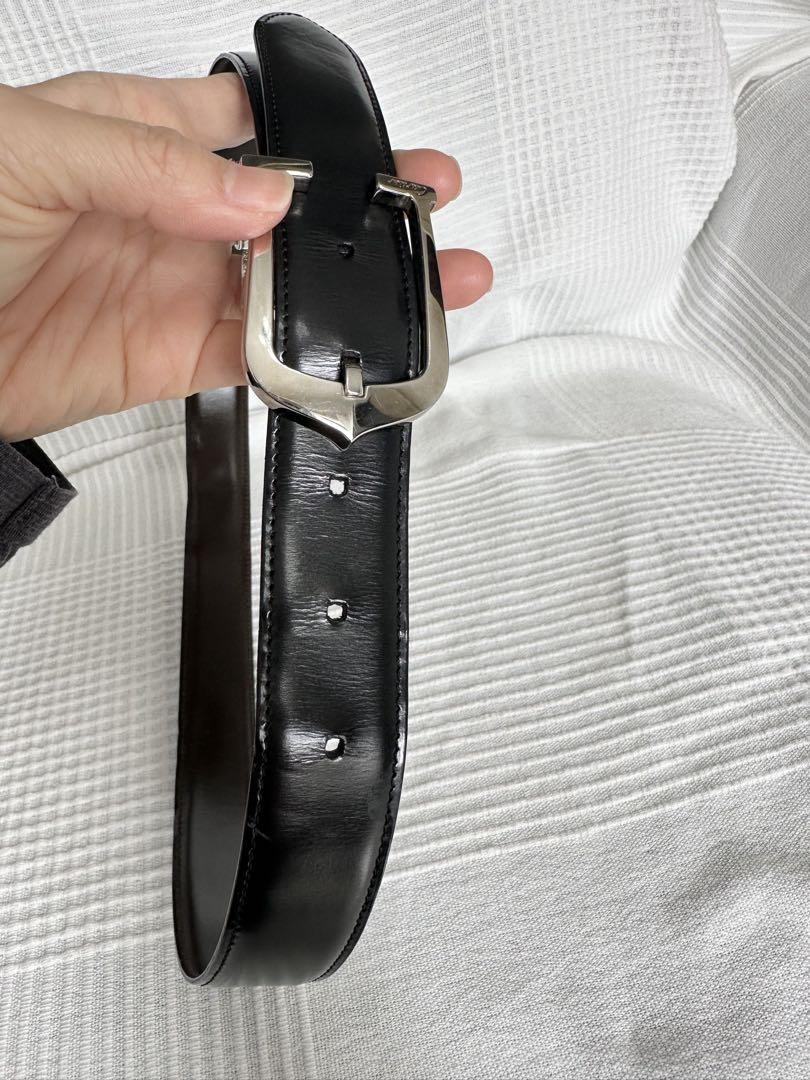 Cartier リバーシブル　ベルト　黒　茶色　ユニセックス　カルティエ