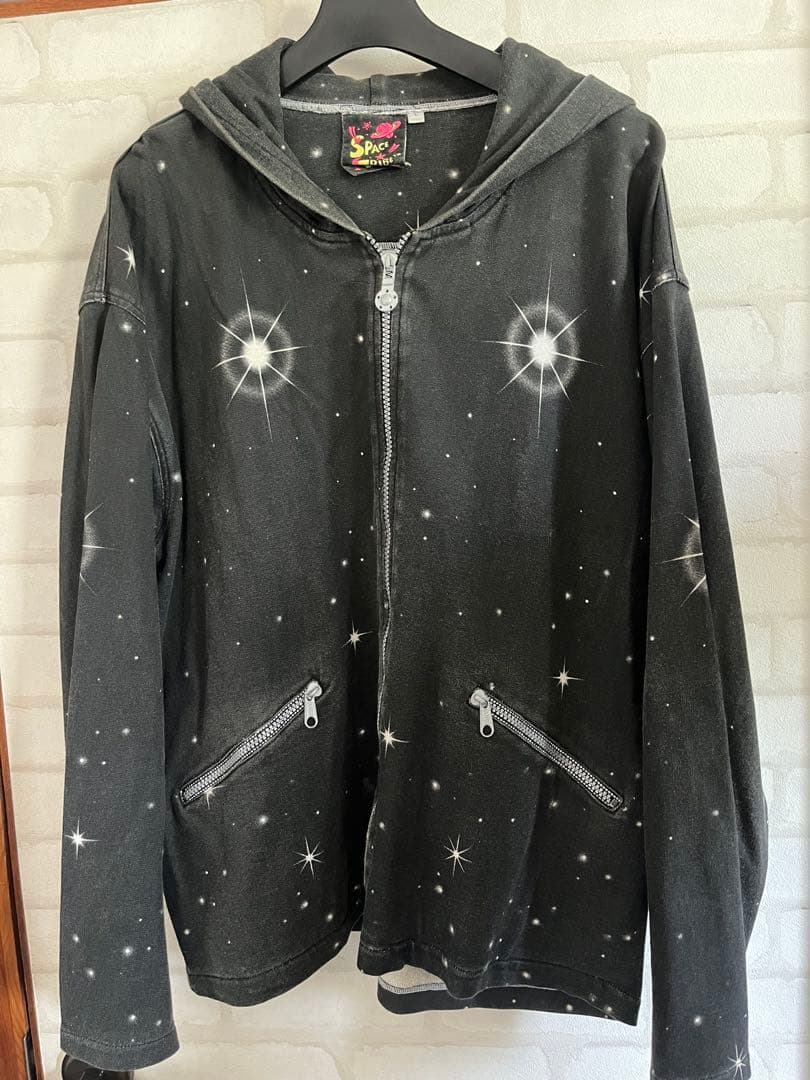 SPACE TRIBE スペーストライブ 宇宙柄 パーカー L