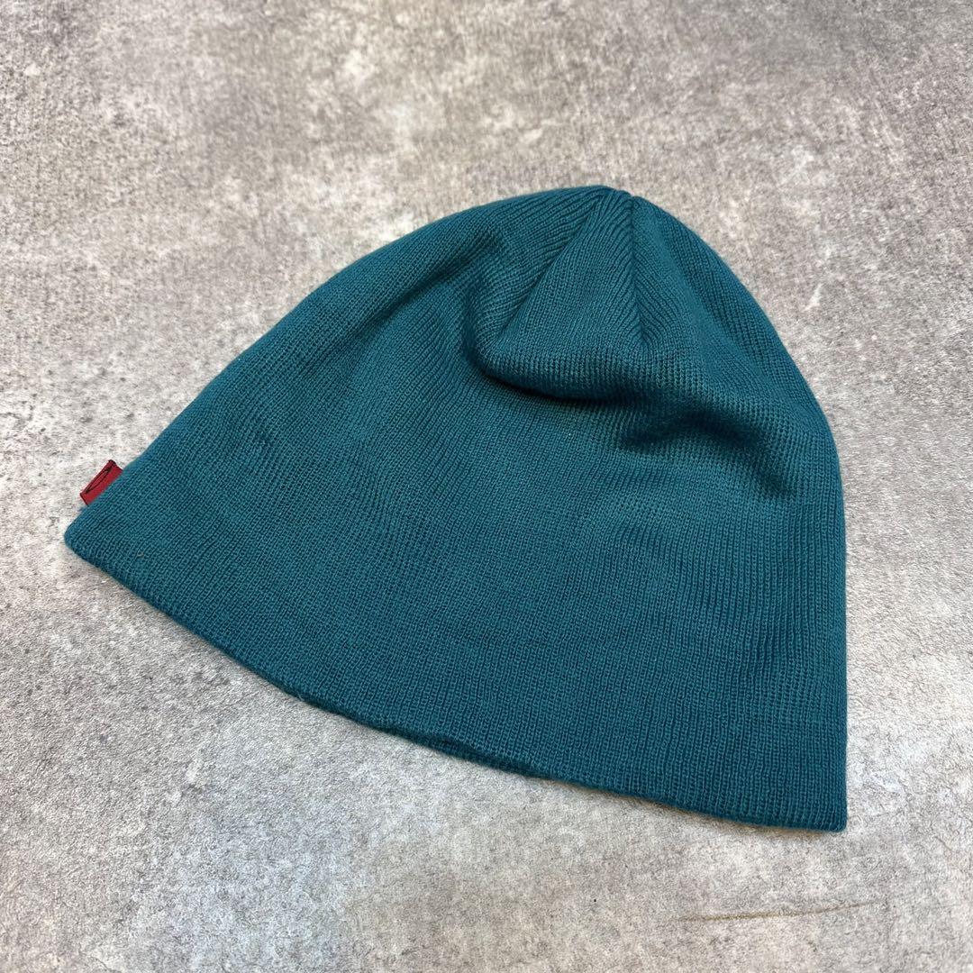 OAKLEY ターコイズ 刺繍ロゴ　ニット帽　ビーニー