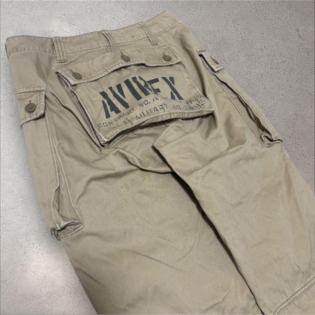 AVIREX 44 モンキーパンツ ミリタリーカーゴ SIZE AVIREX
