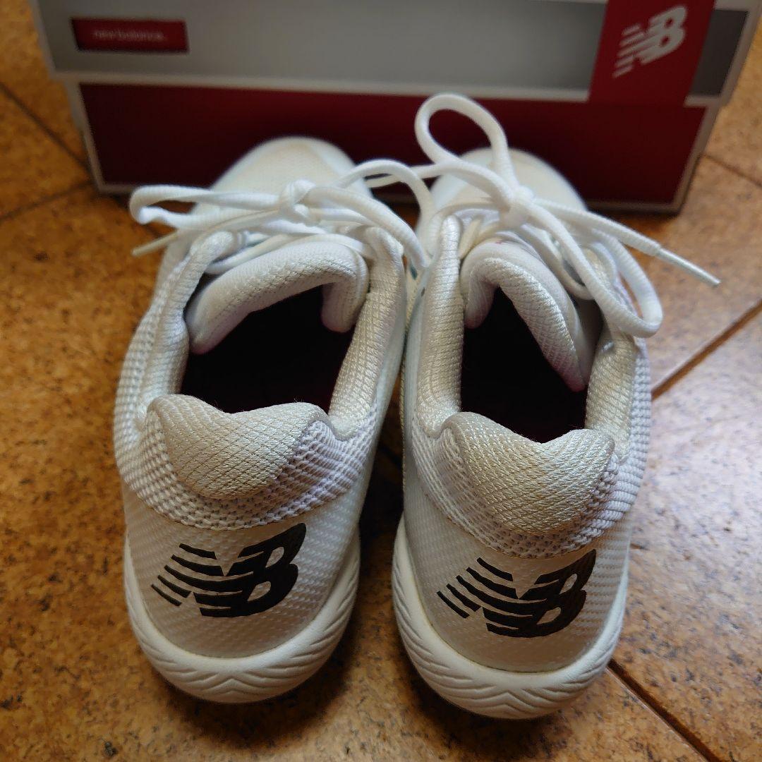 New Balance スパイクシューズ ホワイト/ブルー - シューズ