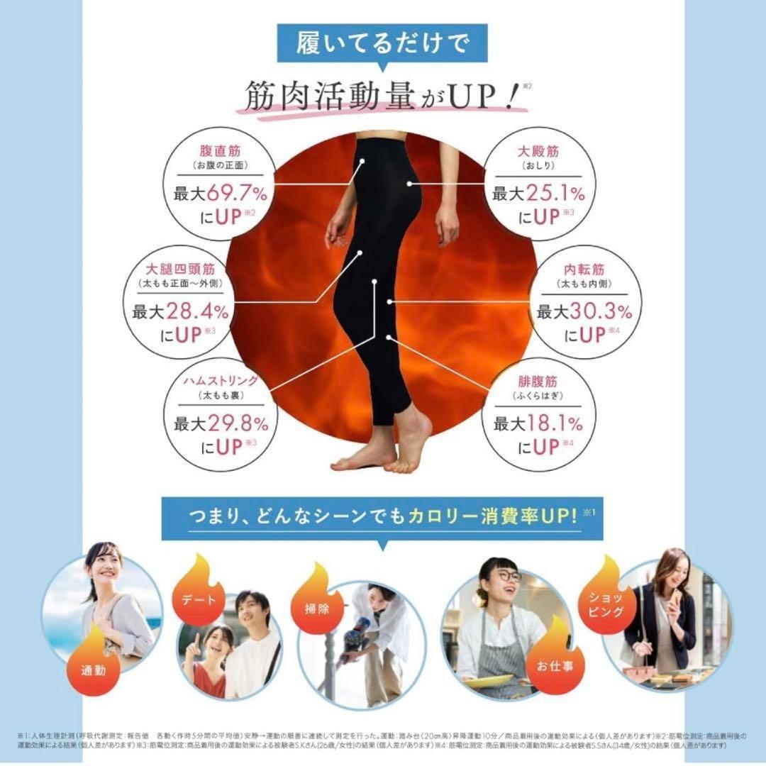 ベルミス BELMISEスリムレギンス LL 4枚セット着圧レギンス