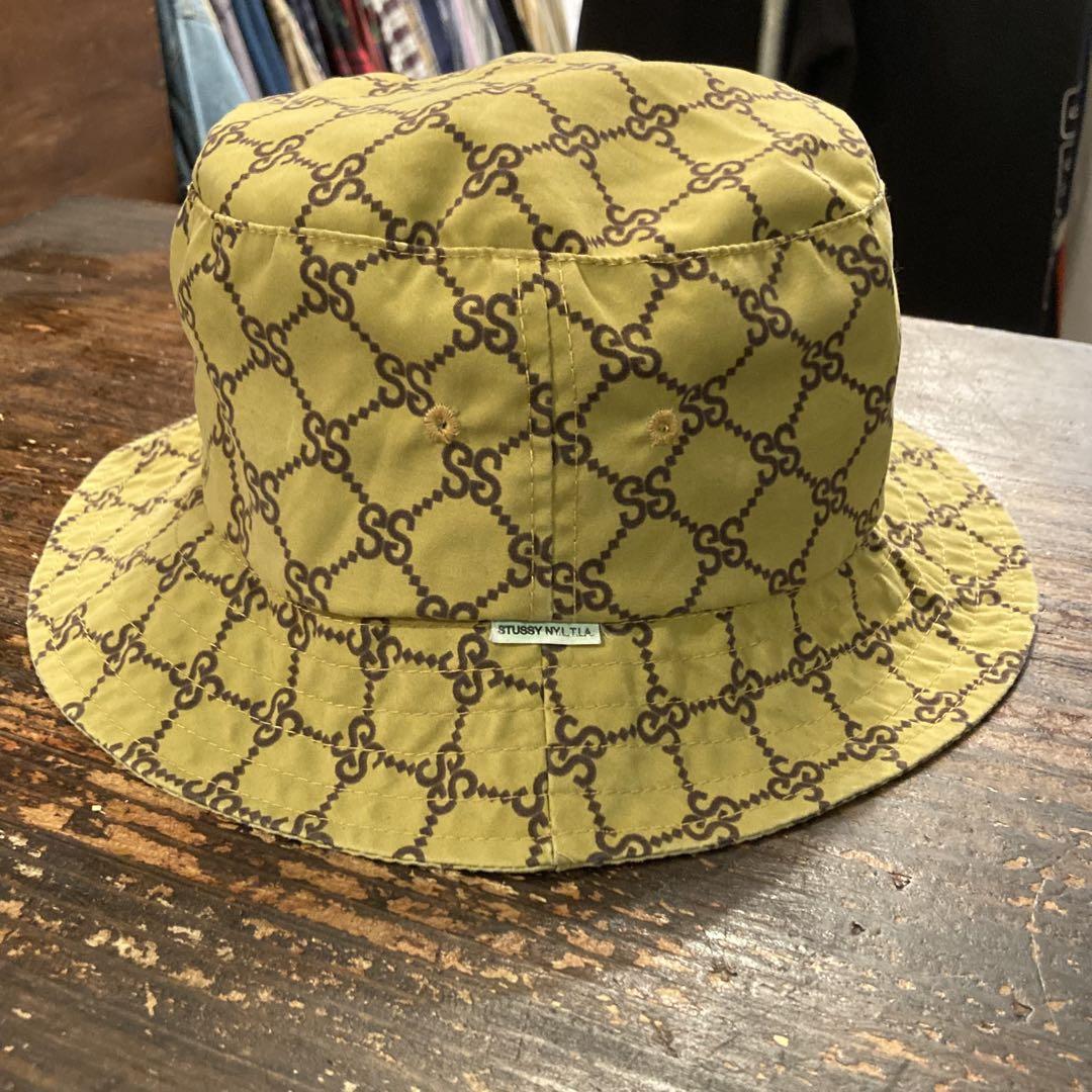 90s OLD STUSSY モノグラム バケットハット オールドステューシー