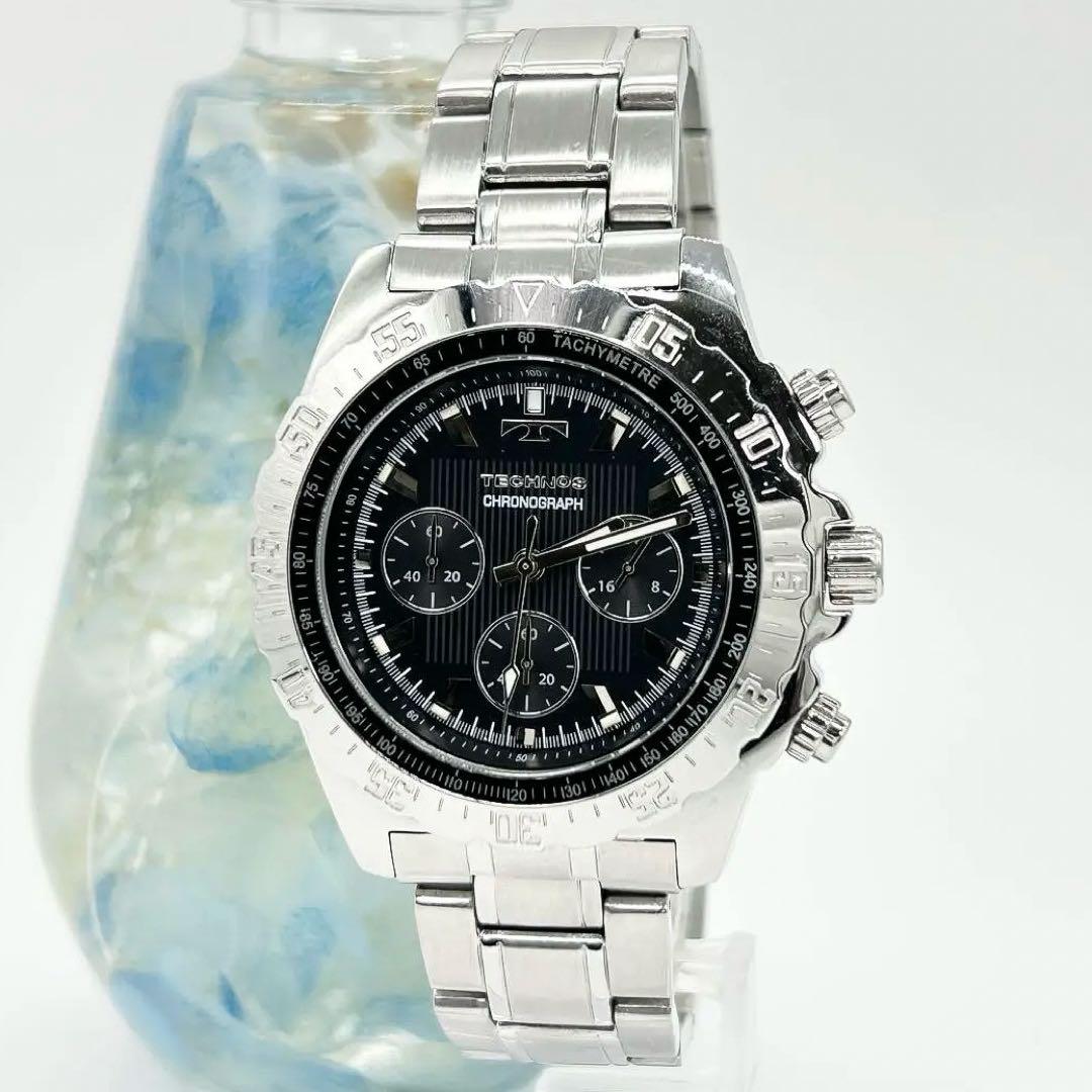 TECHNOS テクノス T2298 クロノグラフ クォーツ 腕時計