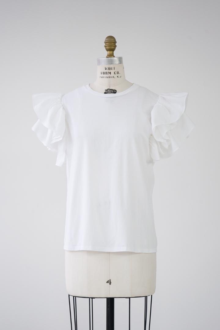 【在庫あり】 Alexander McQueen アレキサンダーマックイーン フリル袖 シャツ トップス