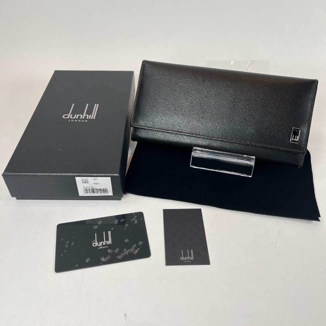 【美品】ダンヒル　dunhill セカンドバッグ　長財布　セット 未使用 dunhill ダンヒル レザー ロングウォレット 長財布 箱付