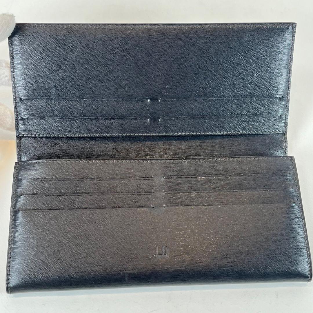 美品 アルフレッド ダンヒル ADロゴ 長財布 ロングウォレット dunhill dunhill ダンヒル 長財布 財布 ロングウォレット ブラック 黒
