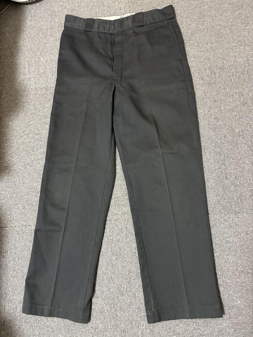32×34 90s Dickies ディッキーズ ワークパンツ USA製 グレー