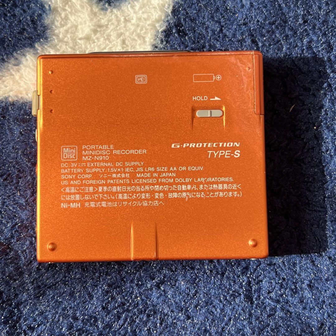 【ジャンク】SONY ポータブルMDプレーヤー MZ-N910