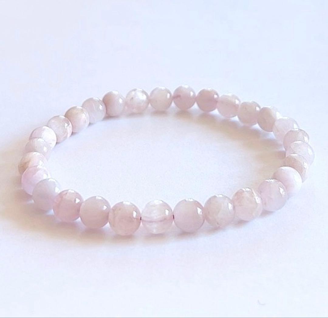 クンツァイト　天然石　ブレスレット クンツァイト天然石ブレスレット*Grace Soul Stone/グレース