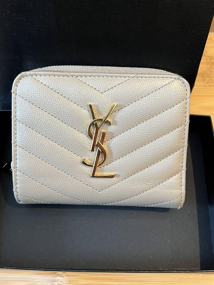【正規店購入】SAINT LAURENT 二つ折り財布  ベージュ