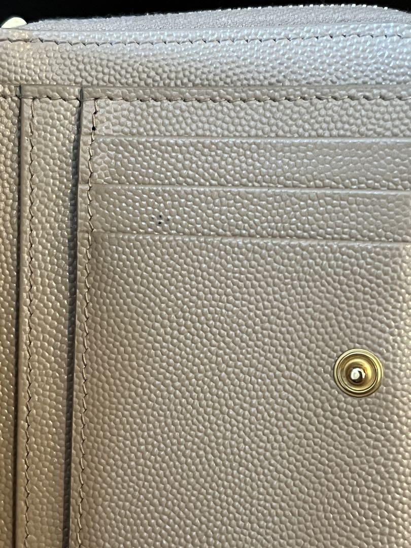 【正規店購入】SAINT LAURENT 二つ折り財布  ベージュ