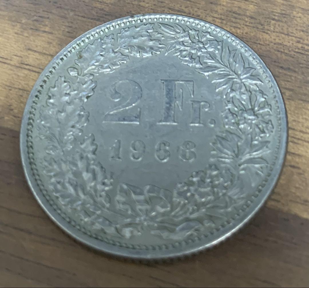 お買い得‼️古銭スイス1966年 2フラン 硬貨 - メルカリ