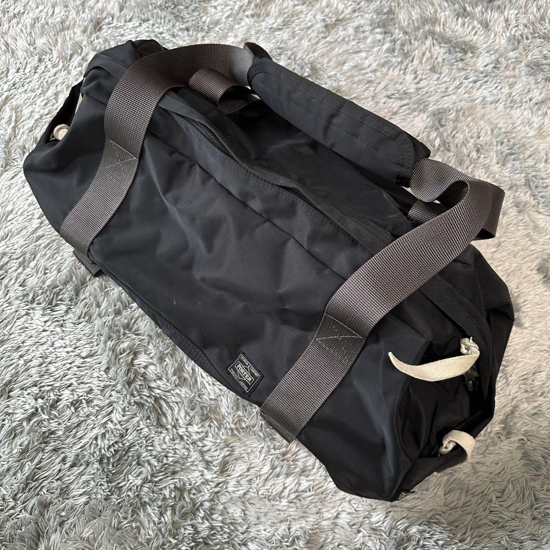 HEAD PORTER シャチ　ブラック ドラムバッグ PORTER ボストンバッグ ブラック ドラムバッグ シャチ - メルカリ