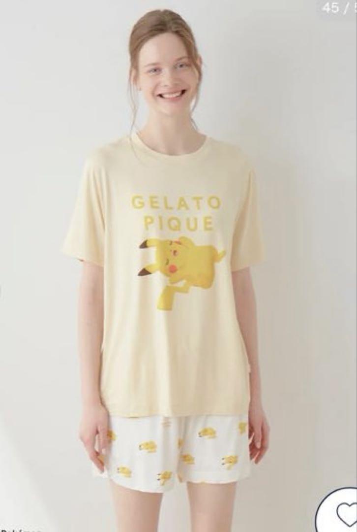 ⭐️　美品タグ付き　ジェラートピケ　接触冷感Tシャツ＆ショートパンツセット