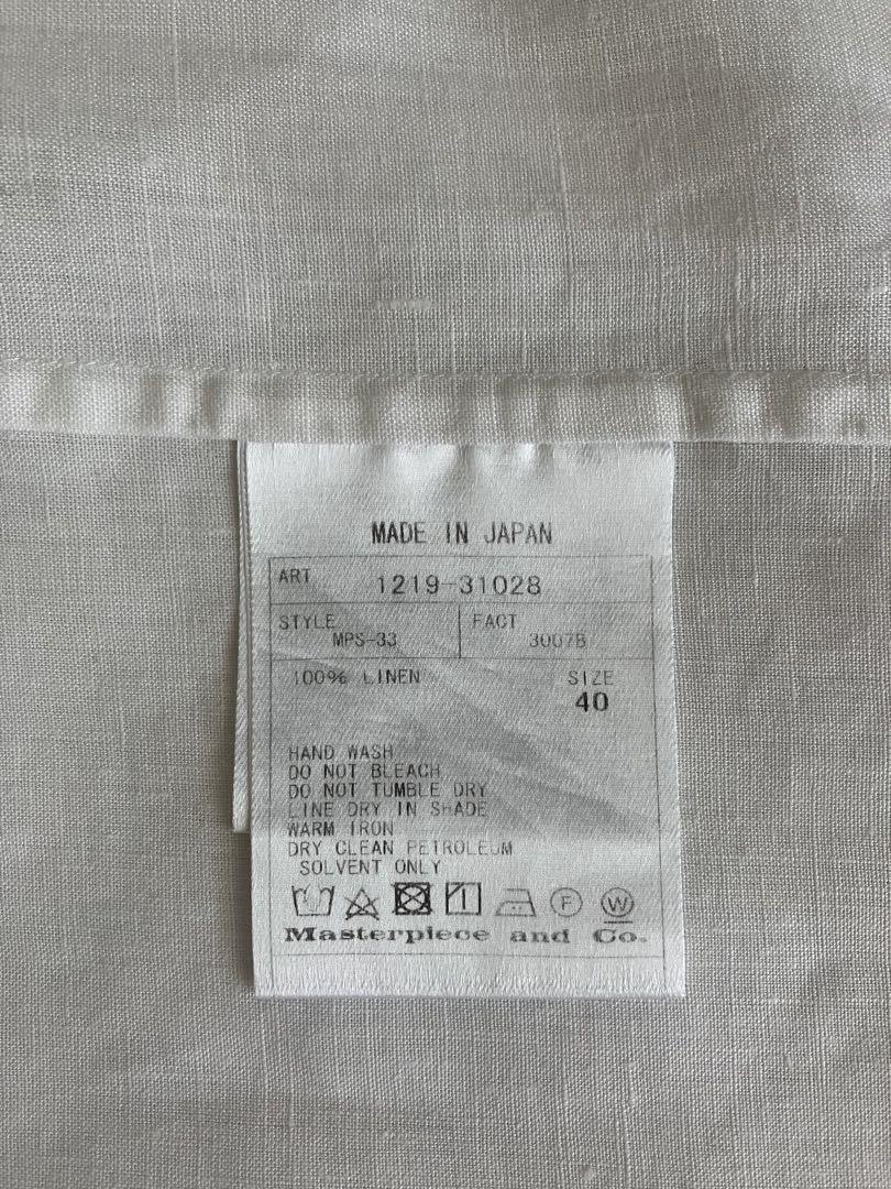 Scye リネンタックブラウス 長袖
