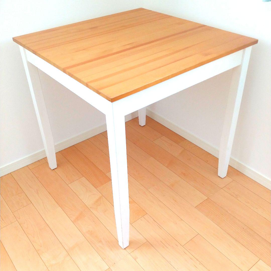 【美品】IKEA LERHAMN ダイニングテーブル　木製　ウッド IKEA(イケア) / ダイニングテーブル/ウッド/LERHAMN/テーブル
