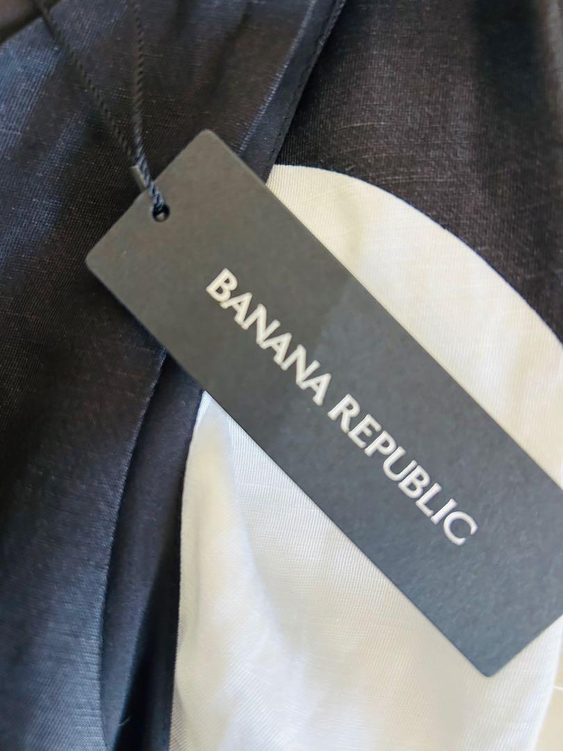 BANANA REPUBLIC 美品♡ドットノスリーブワンピース 黒 サイズ4