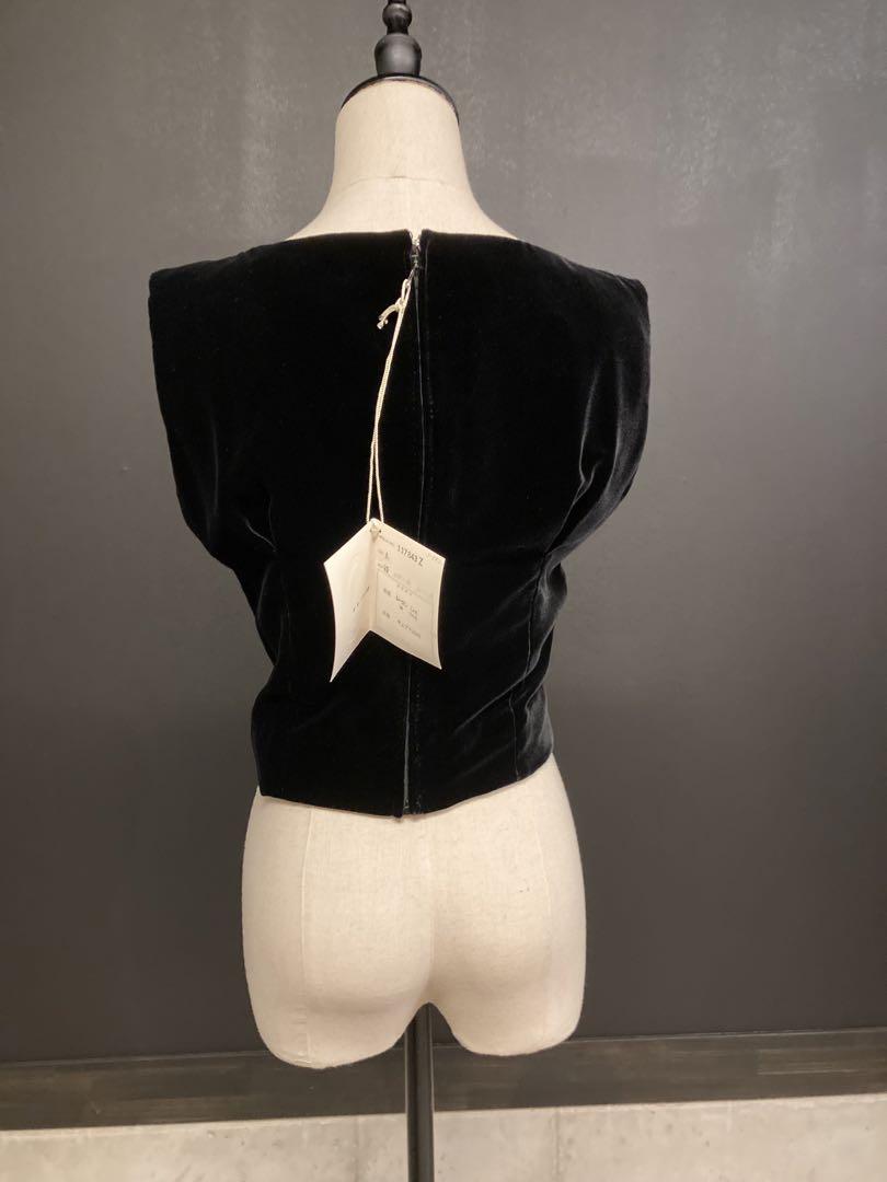 【逸品】 Christian タグ付き ノースリーブ ビスチェ ディオール Dior トップス