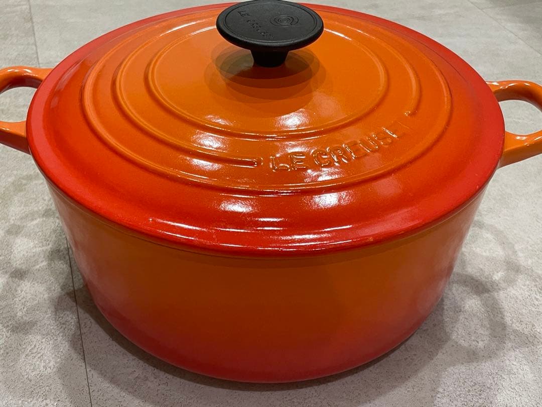ルクルーゼ ココットロンド 両手鍋 24cm オレンジ Le Creuset ルクルーゼ ココットロンド 両手鍋 24cm オレンジ Le Creuset