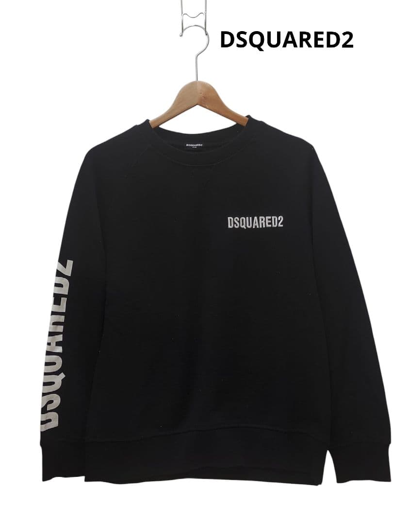 DSQUARED2 メンズ 裏起毛スウェット サイズM ブラックM DSQUARED2