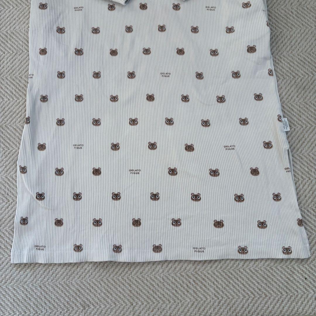 美品✨❤️ジェラートピケ×あつ森❤️ルームウェア　ワンピース まめ吉 つぶ吉 フリー