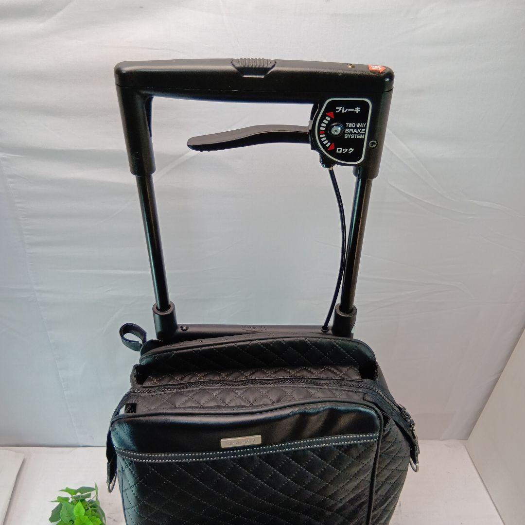 【美品】島製作所 メロディ プリモ ショッピングカート キルティングBK
