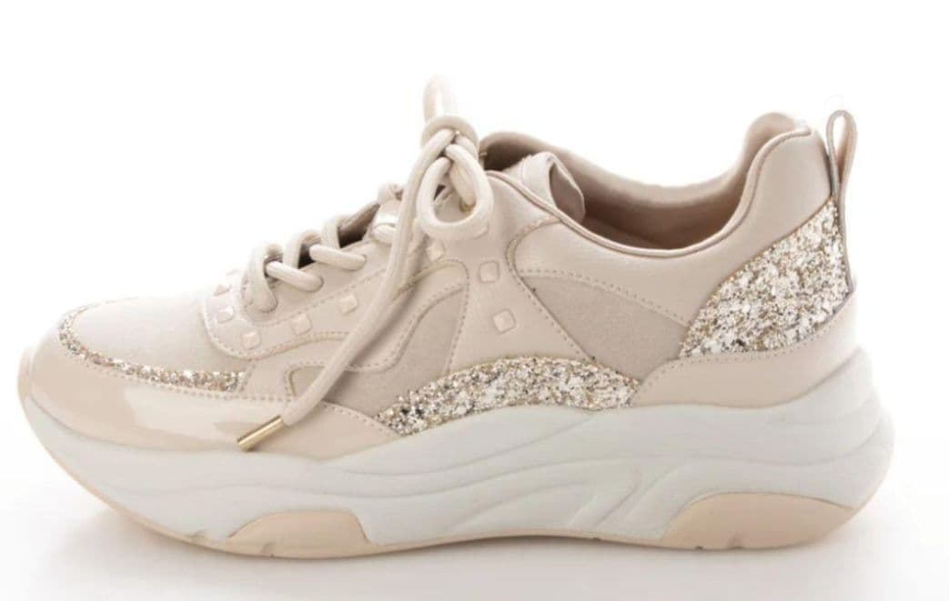 最終お値下げ　新品　+diana スタッズダッドスニーカー 　22.5cm