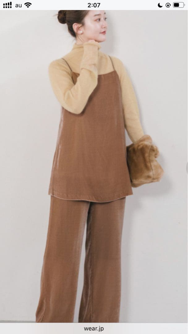 イエナ　SUPER Kid MIX モヘアシアープルオーバー