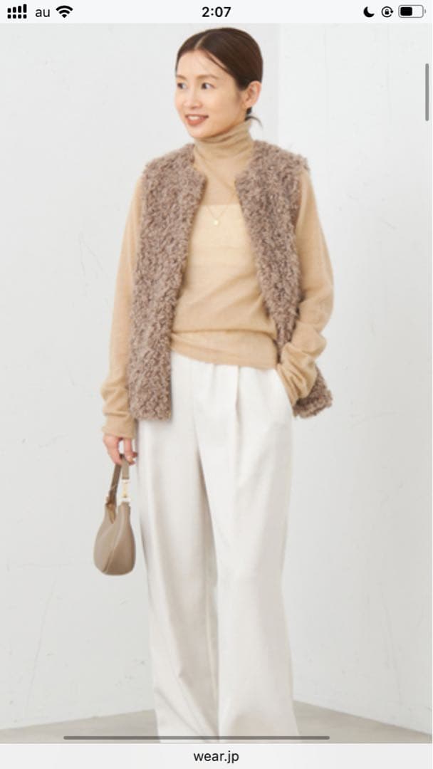 イエナ　SUPER Kid MIX モヘアシアープルオーバー