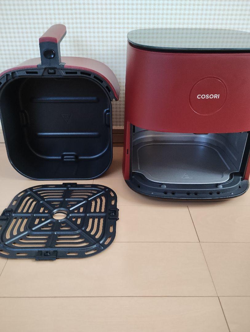 COSORI ノンフライヤー CAF-L501-KJP 4.7L大容量 レッド 生活家電