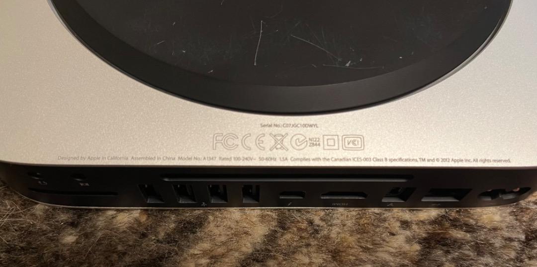 Macデスクトップ Apple mac mini Late 2012 A1347