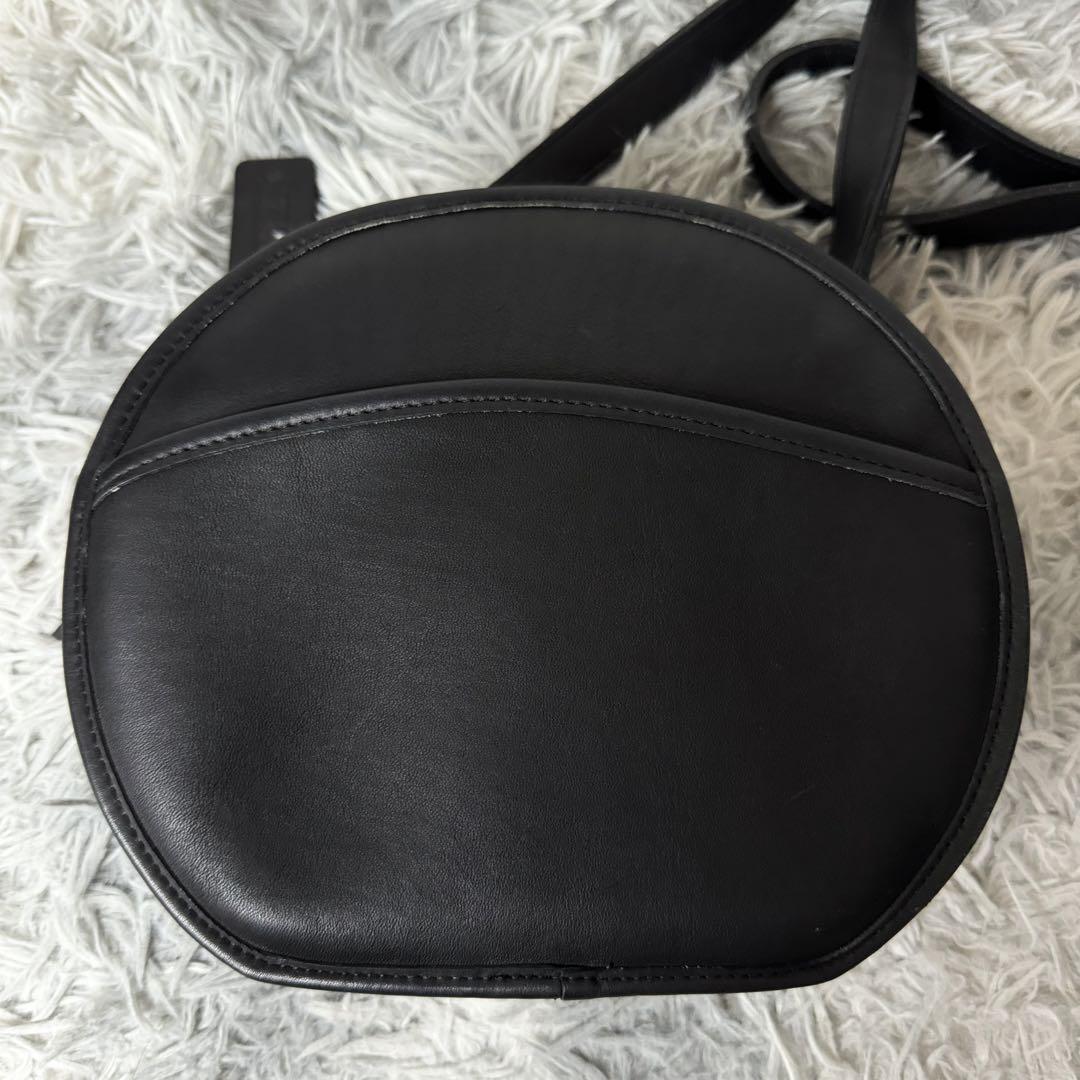 極美品 vintage coach old 茶 キャンティーン 丸型