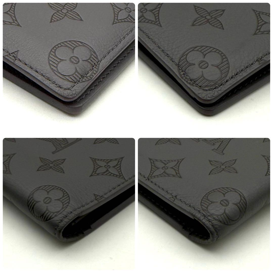 ルイヴィトンモノグラムシャドウポルトフォイユブラザ長財布LOUIS