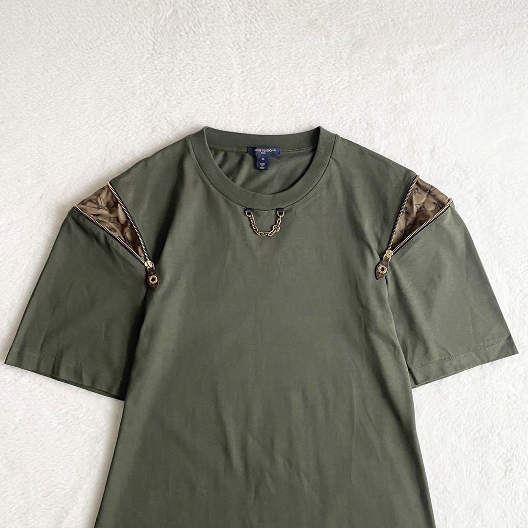 現行 完売品 LOUIS VUITTON ジッパースリーブTシャツドレス XL