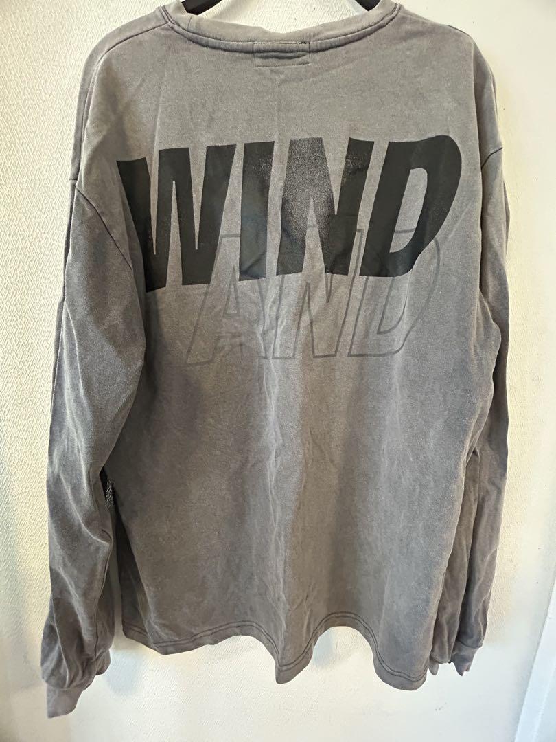 【美品】 wind and sea ロンT ブラック グレー Mサイズ