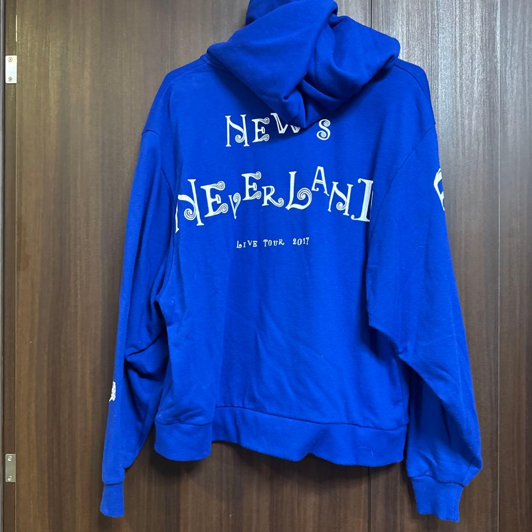 NEWS パーカー LIVE TOUR 2017 NEVERLAND 【美品】ジャニグッズ 良品 同梱可 NEWS パーカー LIVE TOUR 2017 NEVERLAND