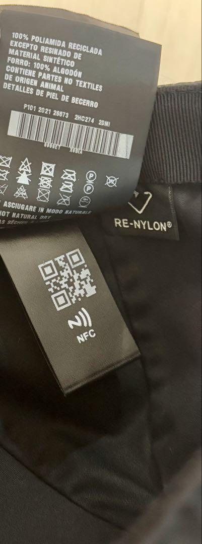 PRADA プラダ Re Nylon キャップ ブラック　ベースボールキャップ